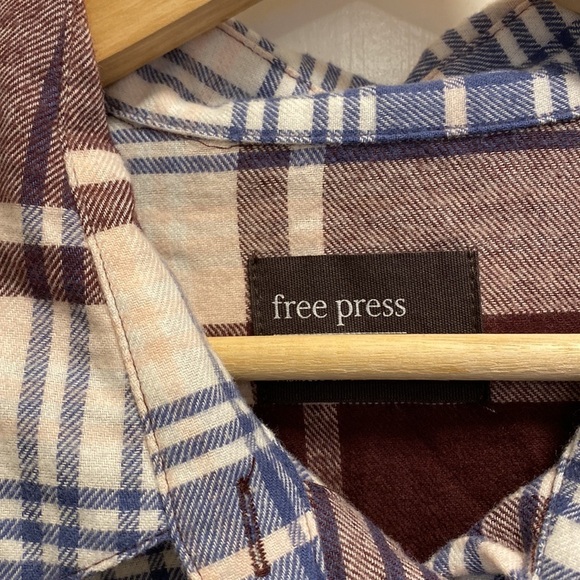 Free Press flannel sleep Shirt size S - Picture 3 of 7